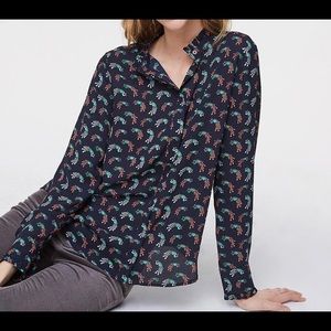 Fun print blouse from LOFT. L. Great condition!
